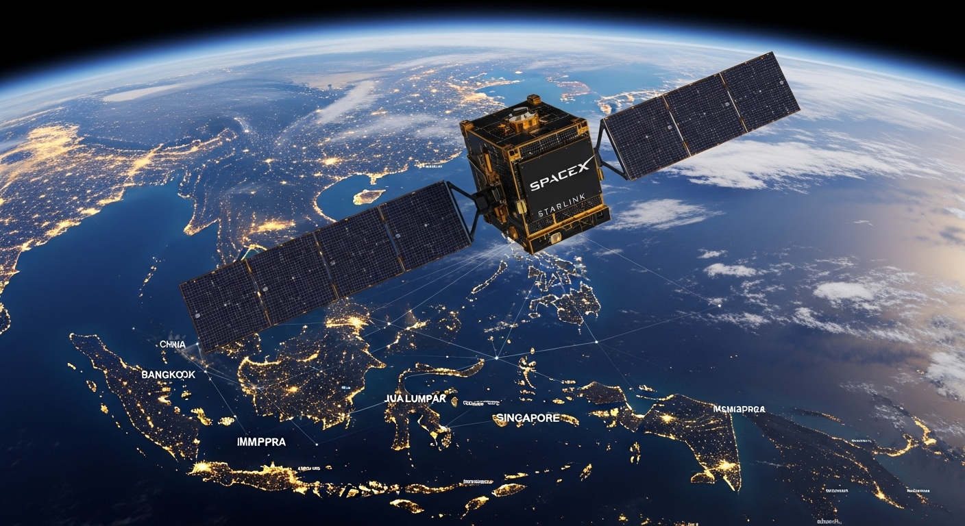 SpaceX Lirik Indonesia sebagai Lokasi Stasiun Ground Satelit Starlink di Asia Tenggara